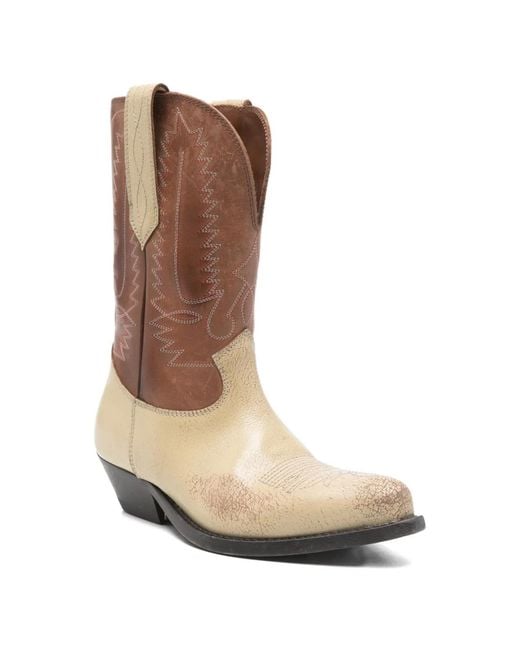 Golden Goose Deluxe Brand Brown Wish Star Leather Boots