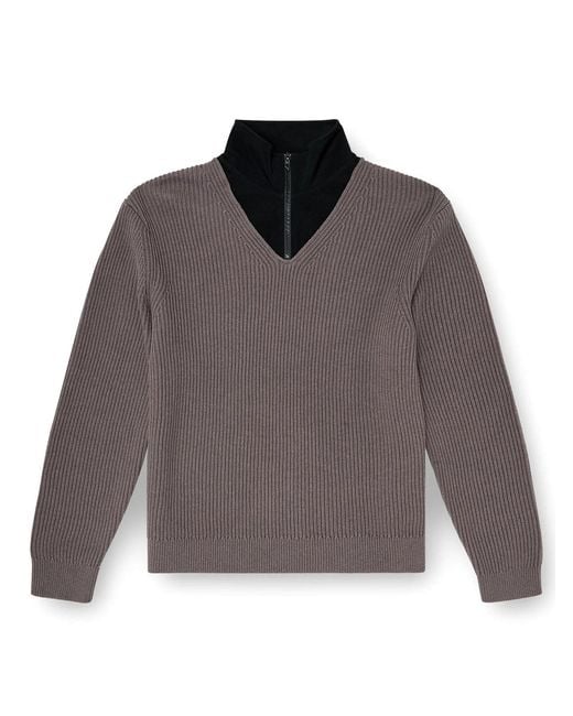 DIESEL Gray K-Mamu Knitwear for men