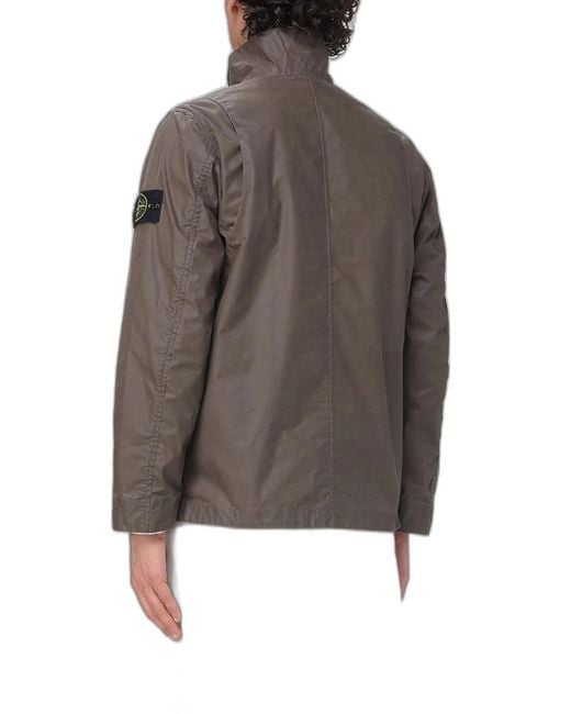 Stone Island Gray Field Jacket for men