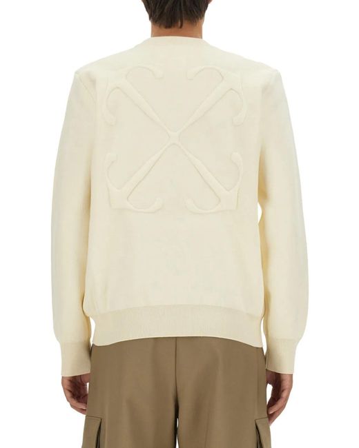 Off-White c/o Virgil Abloh Natural Sweatshirt With Logo for men