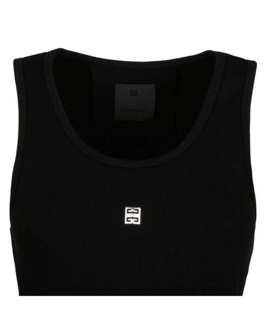 Givenchy Black Tank Top With Logo