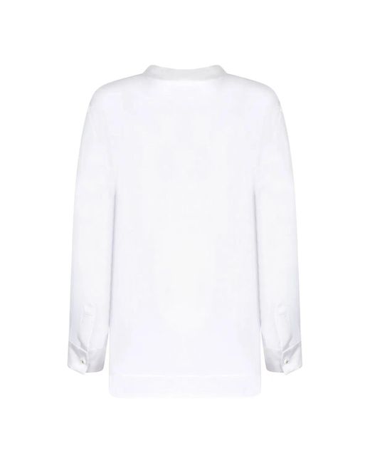Dolce & Gabbana White Dolce & Gabbana Silk Chiffon Shirt
