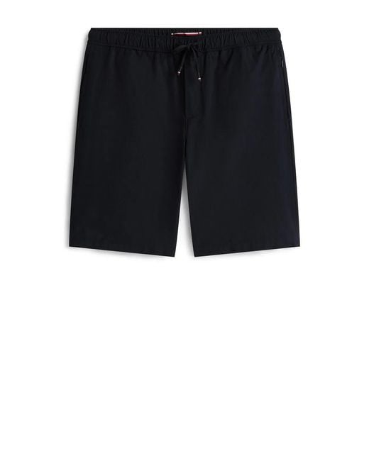 Tommy Hilfiger Black Shorts Harlem Performance Relaxed Fit for men