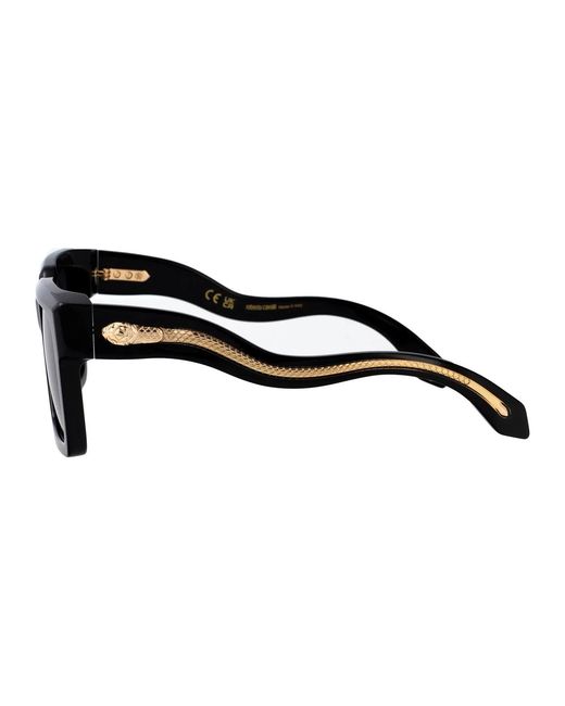 Roberto Cavalli Black Acetate Sunglasses