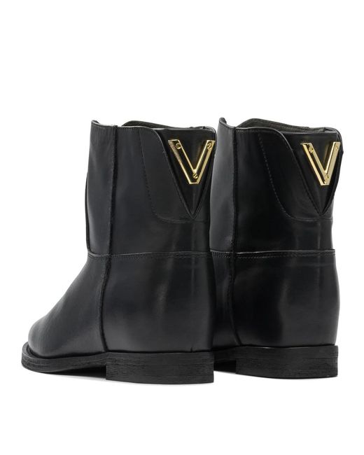 Via Roma 15 Black Ankle Boots