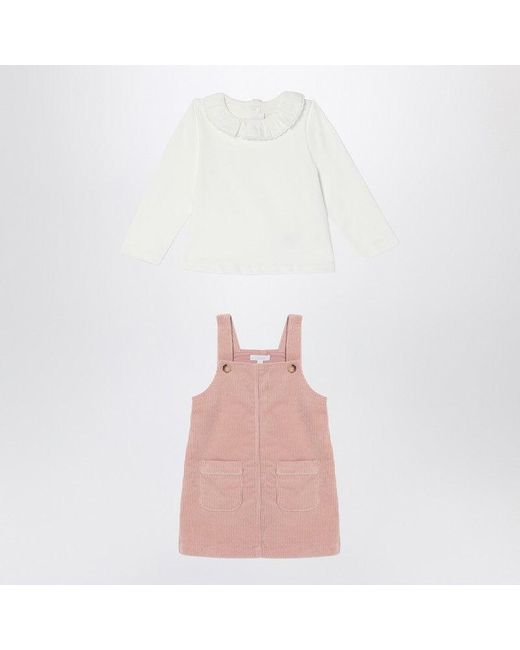 Chloé Pink Ribbed Knit And Dress Ensemble