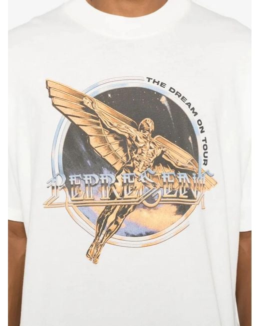 Represent White "Golden Tour" T-Shirt for men