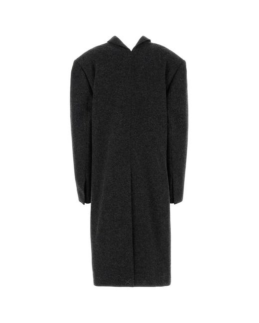 Prada Black Slate Wool Coat
