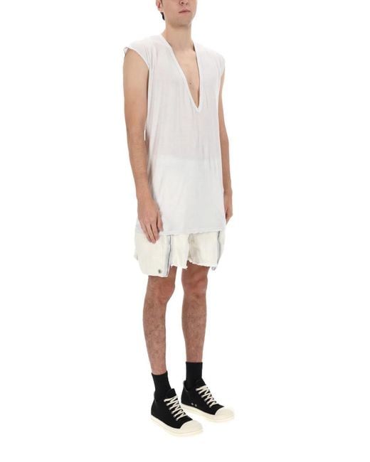 Rick Owens Natural "Bauhaus" Shorts for men
