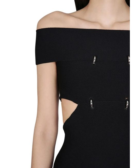 McQueen Black Top With Cut Out Details