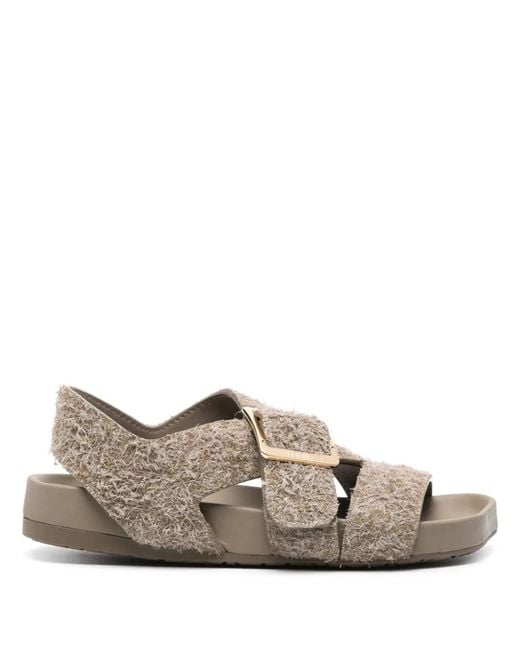 Loewe Brown Ease Leather Sandals
