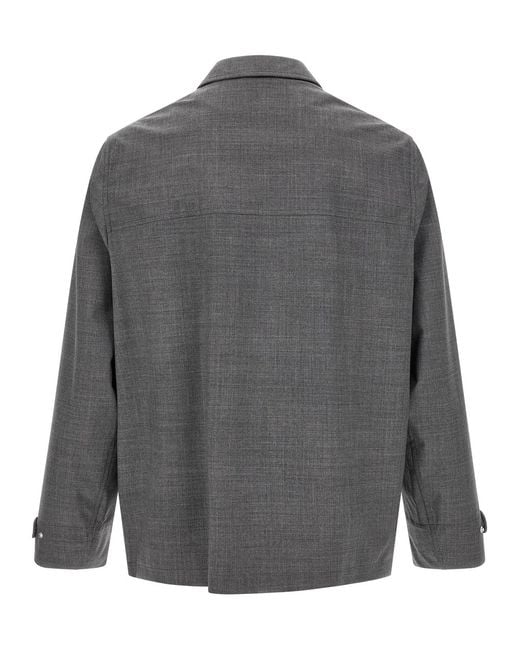 Brunello Cucinelli Gray 'Field' Jacket for men