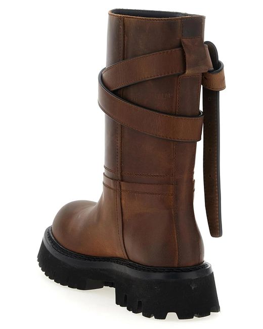 Moschino Brown Brick' Boots
