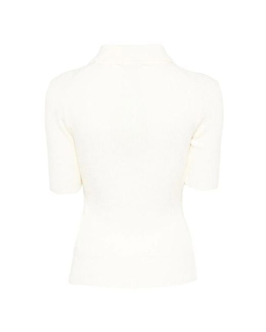 DUNST White Cotton Blend Polo Shirt