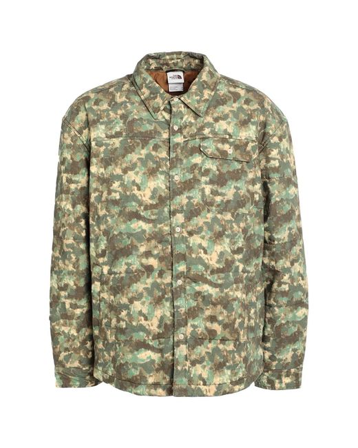 The North Face Green M66 Camo Stuffed Shirt Jacket for men