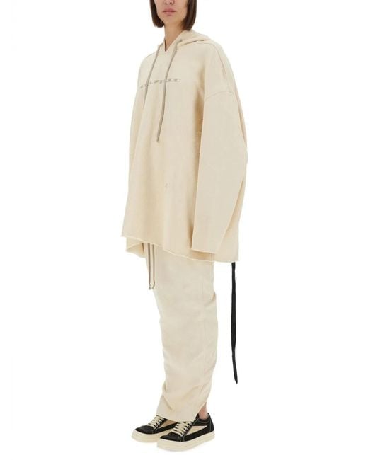 Rick Owens White "Peter" Sweatshirt