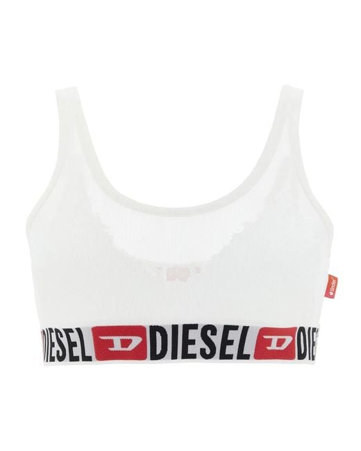 DIESEL White X Tinder 'Pr-Oriba-D-Core' Bra