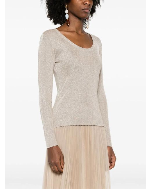 Fabiana Filippi White Crewneck Sweater
