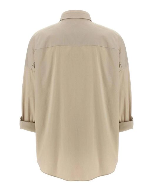 Brunello Cucinelli Natural Monile Poplin Shirt