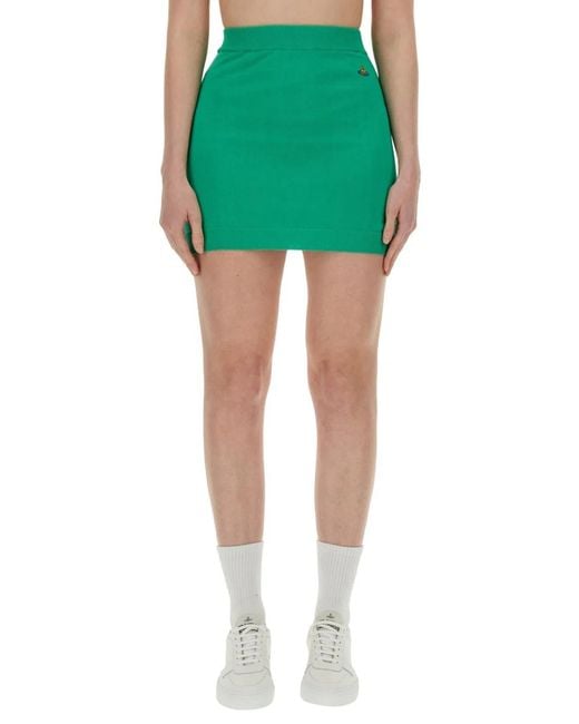 Vivienne Westwood Green Mini Bea Skirt
