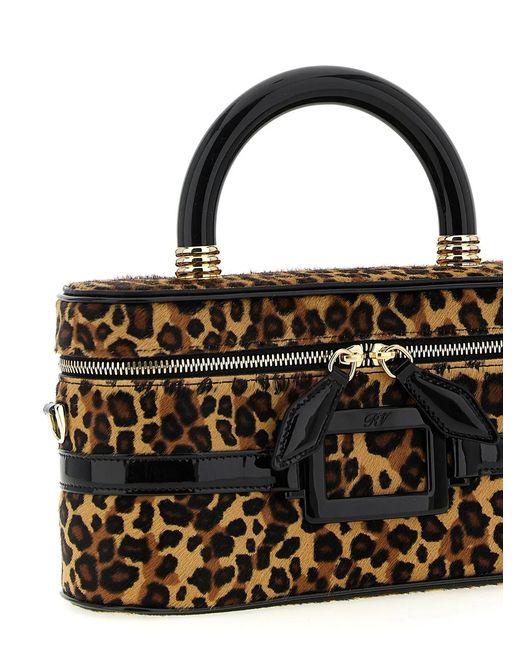Roger Vivier Black 'Belle Vivier Vanity' Mini Handbag