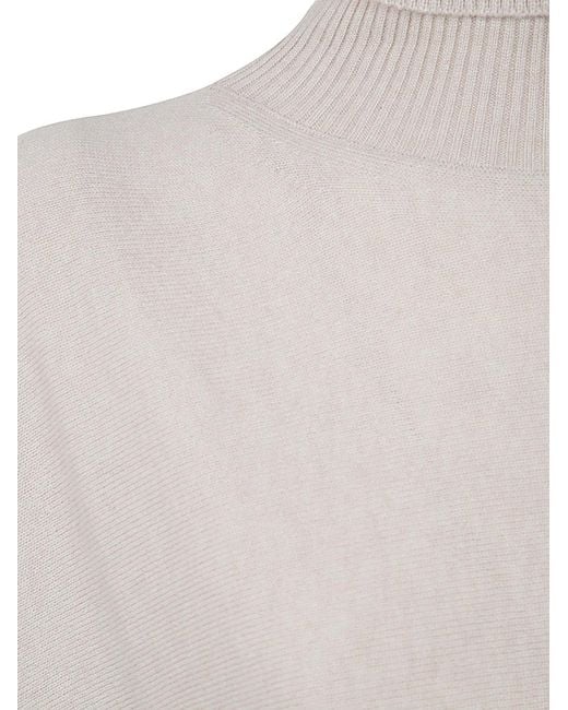 D.exterior White Cashmere Over Turtleneck