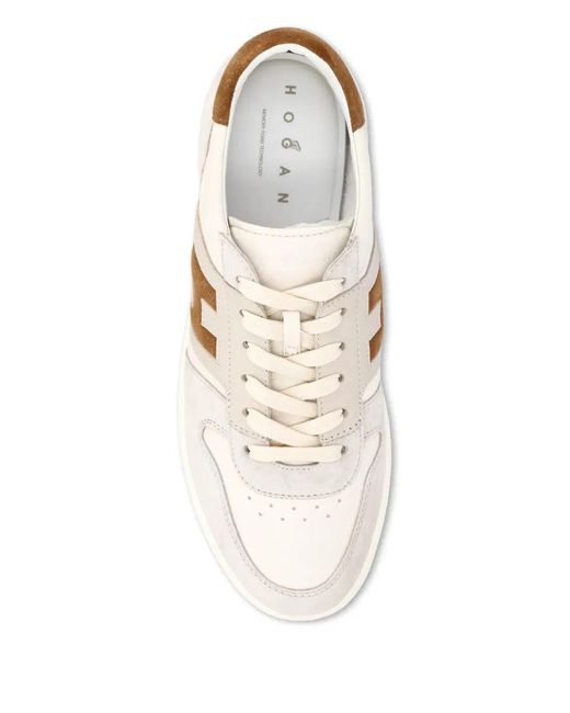 Hogan Natural Multicolour Mutton Calfskin Sneaker for men