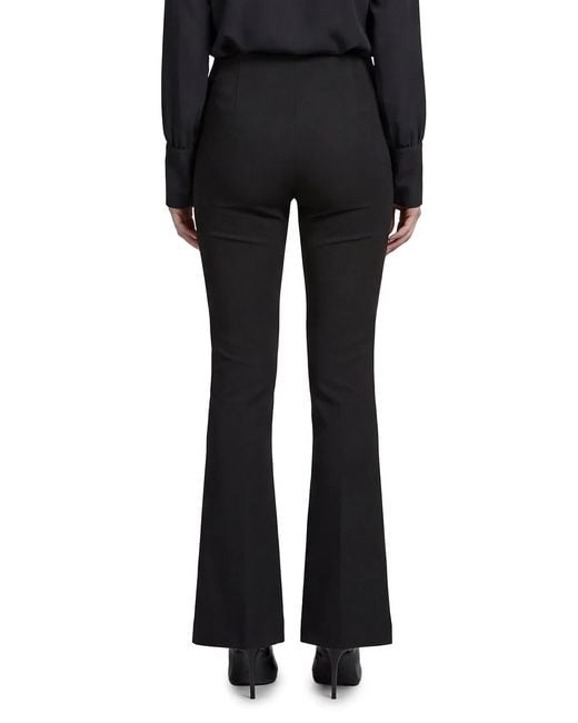 FEDERICA TOSI Black Cady Trousers With Slit