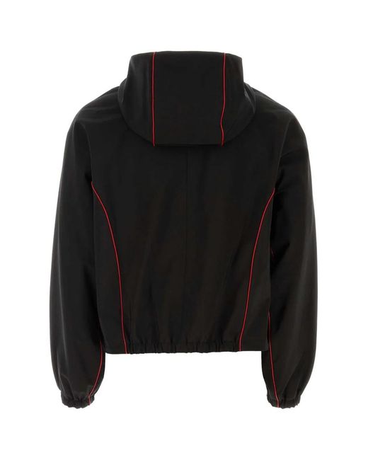 Ferragamo Black Polyester Blend Jacket for men