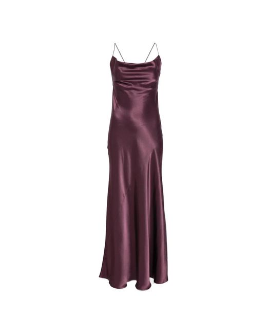 Pinko Purple Bordeaux Cotton Dress