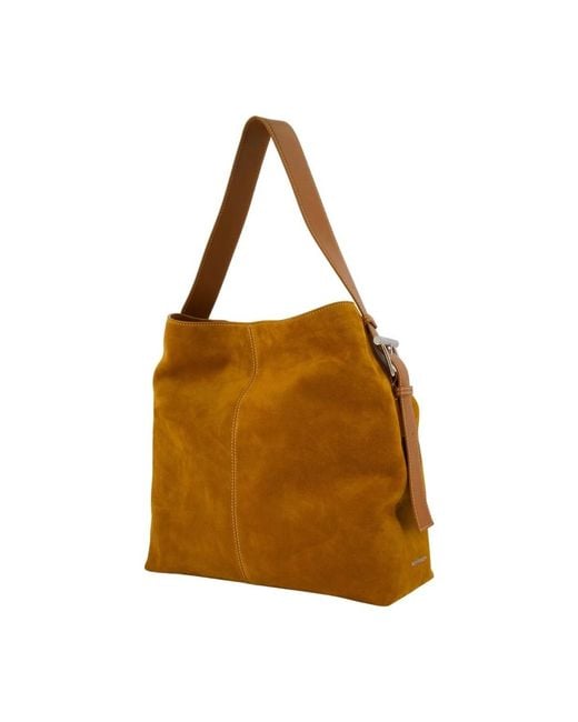 McQueen Brown T-Bar Sling Shopper Bag