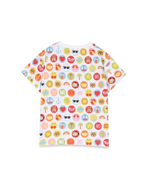 Moschino White T-Shirt Prints Circles