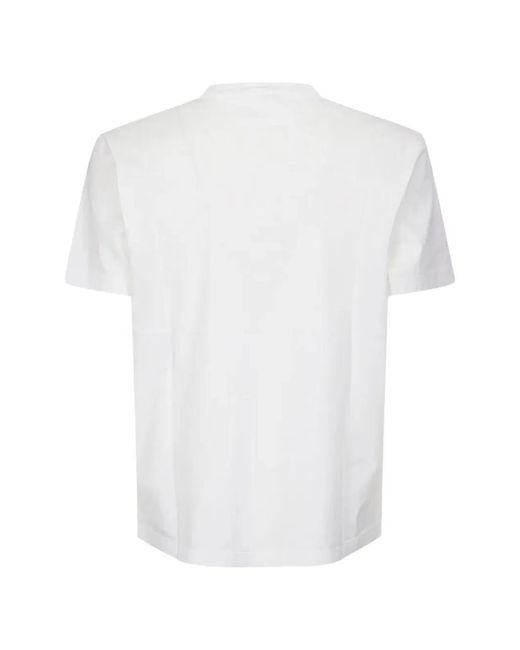 C P Company White C.P.Company T-Shirt With Logo Detail for men