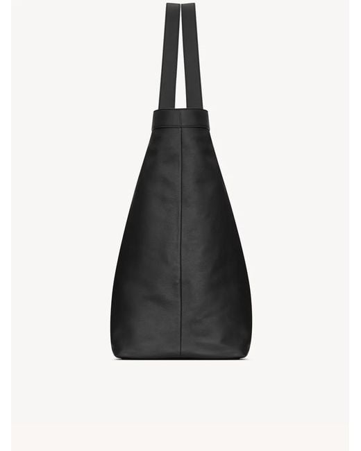 Saint Laurent Black Leather Maxi Shopping Bag for men