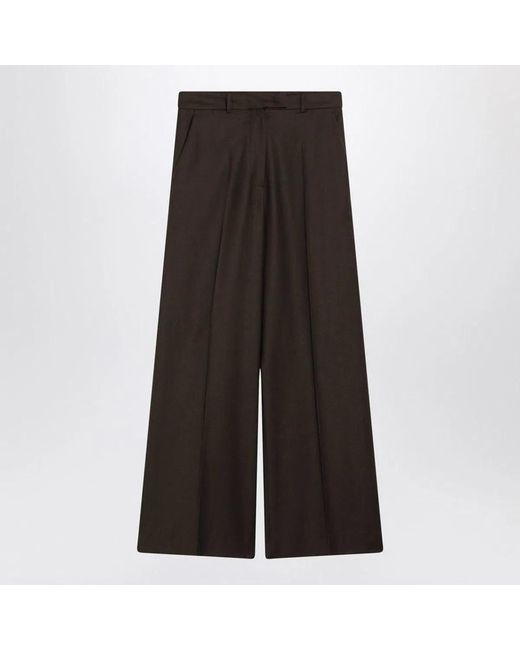 Frankie Shop Brown Brickell Flannel Trousers