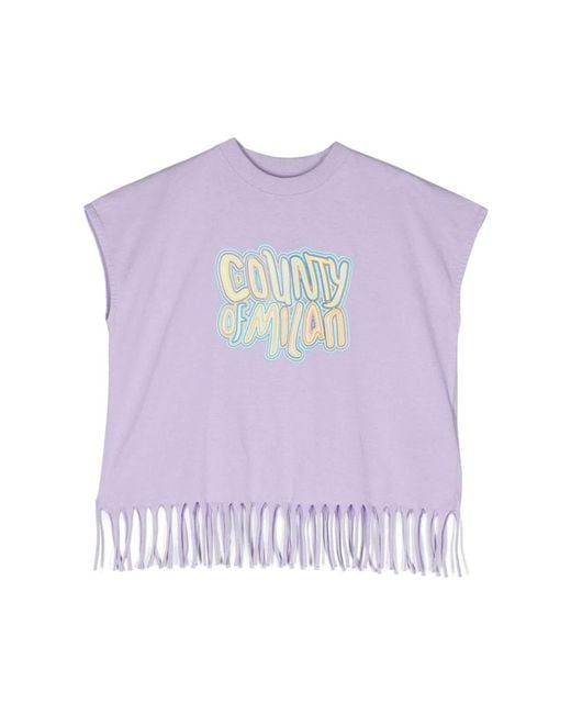 Marcelo Burlon Purple Marcelo Burlon County Of Milan Tank Top