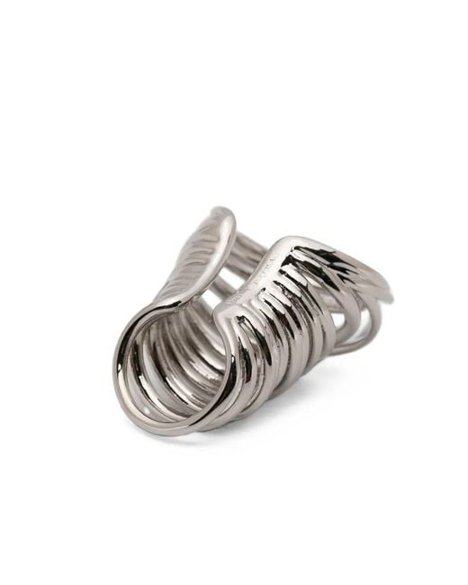 Panconesi White "Orbit" Multi Ear Cuff