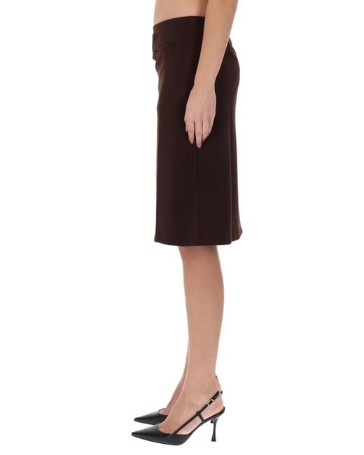 Courreges Brown Courregès Polyester Skirt
