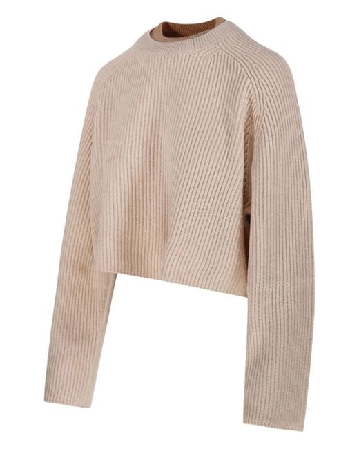 Max Mara Natural Crew Neck Sweater
