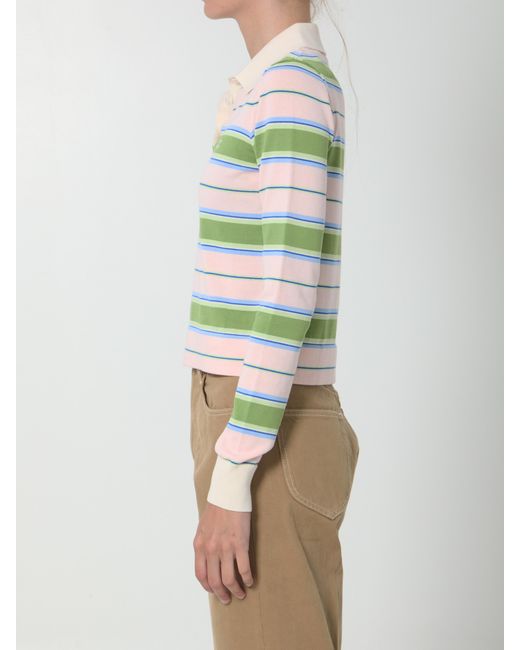 Céline Green Polo Sweater