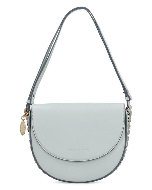 Stella McCartney Gray Shoulder Bag With Flap Medium Frayme