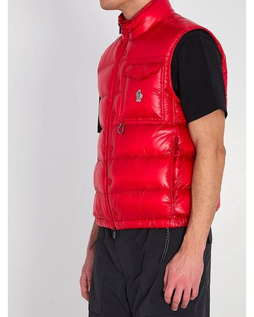 Moncler Red Grenoble: Uychi Packable Down Gilet for men