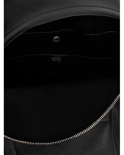 Tom Ford Black 'Buckley' Backpack for men