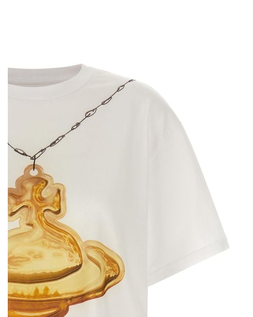 Vivienne Westwood White Orb Classic' T-Shirt