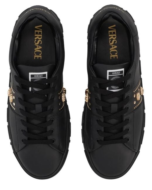 Versace Black Greek Sneaker for men
