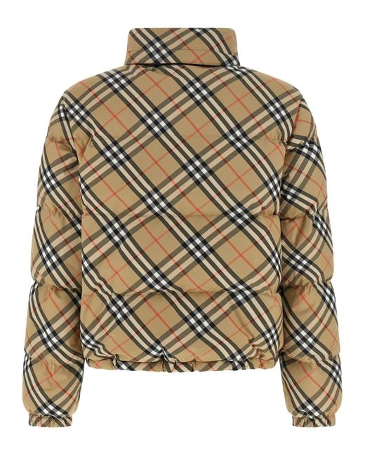 Burberry Metallic 'Ambleside Check' Down Jacket