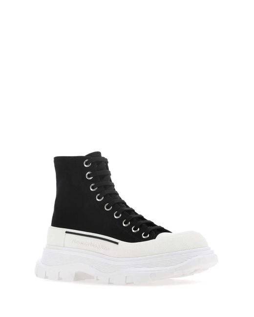 McQueen Black Stivali for men