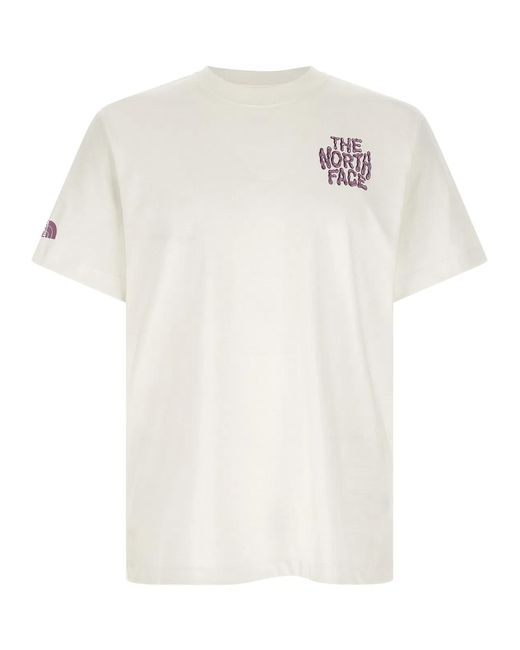 The North Face White 'Drip Logo' T-Shirt for men