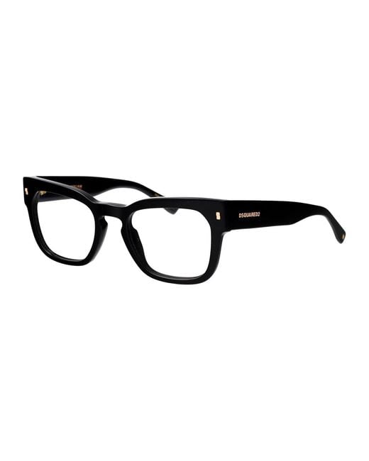 DSquared² Black Acetate Glasses for men