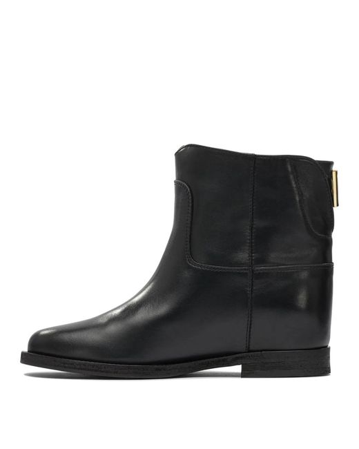 Via Roma 15 Black Ankle Boots